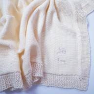 &#039;Simple/Monogramed Baby Blanket&#039; - BY ORDER - 'Simple/Monogramed Baby Blanket' - BY ORDER