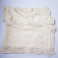 &#039;Simple/Monogramed Baby Blanket&#039; - BY ORDER - 'Simple/Monogramed Baby Blanket' - BY ORDER