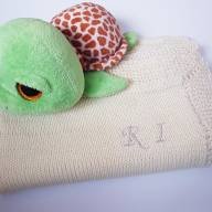 &#039;Simple/Monogramed Baby Blanket&#039; - BY ORDER - 'Simple/Monogramed Baby Blanket' - BY ORDER