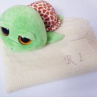 &#039;Simple/Monogramed Baby Blanket&#039; - BY ORDER - 'Simple/Monogramed Baby Blanket' - BY ORDER