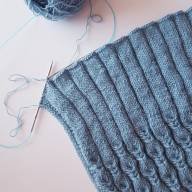 &#039;Blue Haze&#039; Triangular Shawlette - 'Blue Haze' Triangular Shawlette