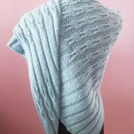 &#039;Blue Haze&#039; Triangular Shawlette - 'Blue Haze' Triangular Shawlette