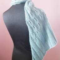 &#039;Blue Haze&#039; Triangular Shawlette - 'Blue Haze' Triangular Shawlette