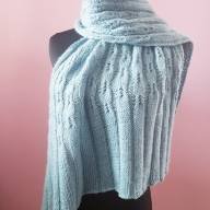 &#039;Blue Haze&#039; Triangular Shawlette - 'Blue Haze' Triangular Shawlette