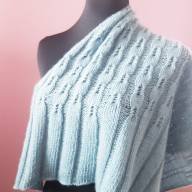 &#039;Blue Haze&#039; Triangular Shawlette - 'Blue Haze' Triangular Shawlette