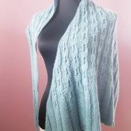 &#039;Blue Haze&#039; Triangular Shawlette - 'Blue Haze' Triangular Shawlette