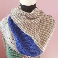 &#039;Mosaic &amp; Texture&#039; Multicolor Rectangular Wrap - 'Mosaic & Texture' Multicolor Rectangular Wrap
