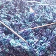 &#039;Crystals&#039; Triangular Lace Shawlette - 'Crystals' Triangular Lace Shawlette