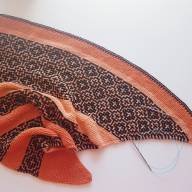 &#039;Mosaic Motif&#039; Triangular Shawl - 'Mosaic Motif' Triangular Shawl