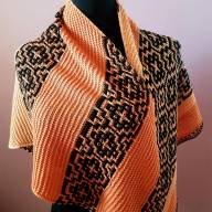 &#039;Mosaic Motif&#039; Triangular Shawl - 'Mosaic Motif' Triangular Shawl