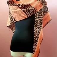 &#039;Mosaic Motif&#039; Triangular Shawl - 'Mosaic Motif' Triangular Shawl