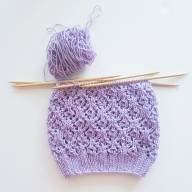 &#039;Lavender Flowers&#039; Lacy Hat - 'Lavender Flowers' Lacy Hat