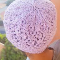 &#039;Lavender Flowers&#039; Lacy Hat - 'Lavender Flowers' Lacy Hat