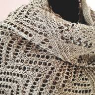 &#039;Rustic Lace &amp; Beads&#039; Rectangular Wrap - 'Rustic Lace & Beads' Rectangular Wrap