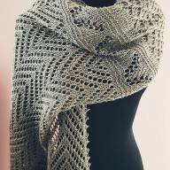 &#039;Rustic Lace &amp; Beads&#039; Rectangular Wrap - 'Rustic Lace & Beads' Rectangular Wrap