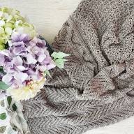 &#039;Rustic Lace &amp; Beads&#039; Rectangular Wrap - 'Rustic Lace & Beads' Rectangular Wrap