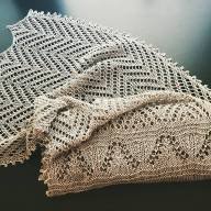 &#039;Rustic Lace &amp; Beads&#039; Rectangular Wrap - 'Rustic Lace & Beads' Rectangular Wrap