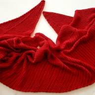 &#039;Just Red&#039; Large Asymmetric Wrap - 'Just Red' Large Asymmetric Wrap