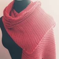&#039;Just Red&#039; Large Asymmetric Wrap - 'Just Red' Large Asymmetric Wrap