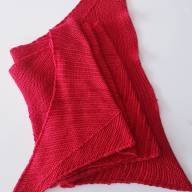 &#039;Just Red&#039; Large Asymmetric Wrap - 'Just Red' Large Asymmetric Wrap
