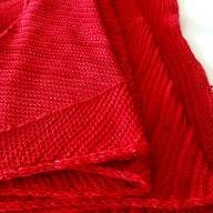 &#039;Just Red&#039; Large Asymmetric Wrap - 'Just Red' Large Asymmetric Wrap