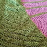 &#039;Soft Fibers Combined&#039; Large Asymmetric Wrap - 'Soft Fibers Combined' Large Asymmetric Wrap