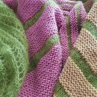&#039;Soft Fibers Combined&#039; Large Asymmetric Wrap - 'Soft Fibers Combined' Large Asymmetric Wrap
