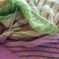 &#039;Soft Fibers Combined&#039; Large Asymmetric Wrap - 'Soft Fibers Combined' Large Asymmetric Wrap