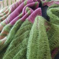 &#039;Soft Fibers Combined&#039; Large Asymmetric Wrap - 'Soft Fibers Combined' Large Asymmetric Wrap