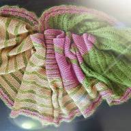 &#039;Soft Fibers Combined&#039; Large Asymmetric Wrap - 'Soft Fibers Combined' Large Asymmetric Wrap