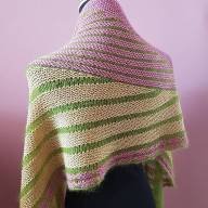 &#039;Soft Fibers Combined&#039; Large Asymmetric Wrap - 'Soft Fibers Combined' Large Asymmetric Wrap