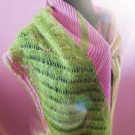 &#039;Soft Fibers Combined&#039; Large Asymmetric Wrap - 'Soft Fibers Combined' Large Asymmetric Wrap