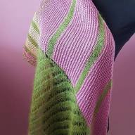 &#039;Soft Fibers Combined&#039; Large Asymmetric Wrap - 'Soft Fibers Combined' Large Asymmetric Wrap