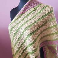 &#039;Soft Fibers Combined&#039; Large Asymmetric Wrap - 'Soft Fibers Combined' Large Asymmetric Wrap