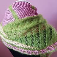 &#039;Soft Fibers Combined&#039; Large Asymmetric Wrap - 'Soft Fibers Combined' Large Asymmetric Wrap