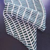 &#039;Mosaic Green &amp; White&#039; Cowl - 'Mosaic Green & White' Cowl