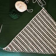 &#039;Mosaic Green &amp; White&#039; Cowl - 'Mosaic Green & White' Cowl