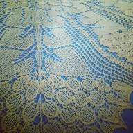 &#039;Yellow Apples&#039; Crescent Lace Shawl - 'Yellow Apples' Crescent Lace Shawl