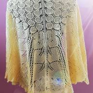 &#039;Yellow Apples&#039; Crescent Lace Shawl - 'Yellow Apples' Crescent Lace Shawl