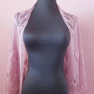 &#039;Tulips on Field&#039; Crescent Lace Shawl - 'Tulips on Field' Crescent Lace Shawl