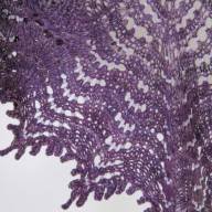 &#039;Black Tonal&#039; Triangular Lace Shawl - 'Black Tonal' Triangular Lace Shawl