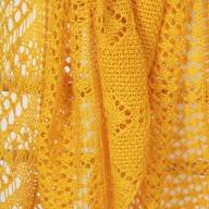 &#039;Just Yellow&#039; Triangular Large Lace Shawl - 'Just Yellow' Triangular Large Lace Shawl