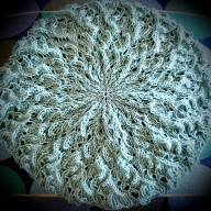 'Sage Green' Lacy Beret - 'Sage Green' Lacy Beret