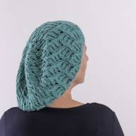'Sage Green' Lacy Beret - 'Sage Green' Lacy Beret