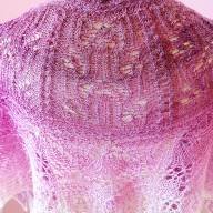 &#039;Gradient Pink Shades&#039; Crescent Lace Shawlette - 'Gradient Pink Shades' Crescent Lace Shawlette