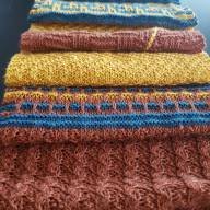 &#039;Mosaic &amp; Texture&#039; Multicolor Rectangular Scarf - 'Mosaic & Texture' Multicolor Rectangular Scarf