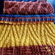 &#039;Mosaic &amp; Texture&#039; Multicolor Rectangular Scarf - 'Mosaic & Texture' Multicolor Rectangular Scarf