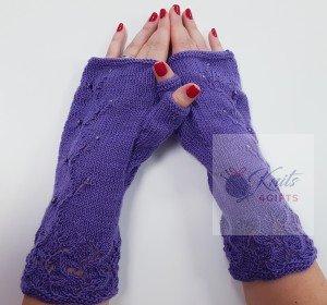 'Purple & Spark' Warm Mitts