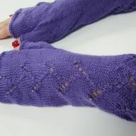 &#039;Purple &amp; Spark&#039; Warm Mitts - 'Purple & Spark' Warm Mitts